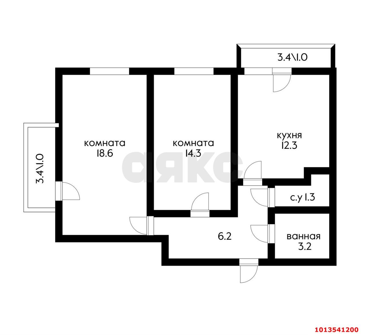 Фото №18: 2-комнатная квартира 62 м² - Краснодар, жилой комплекс Премьера, ул. Автолюбителей, 1/7к1