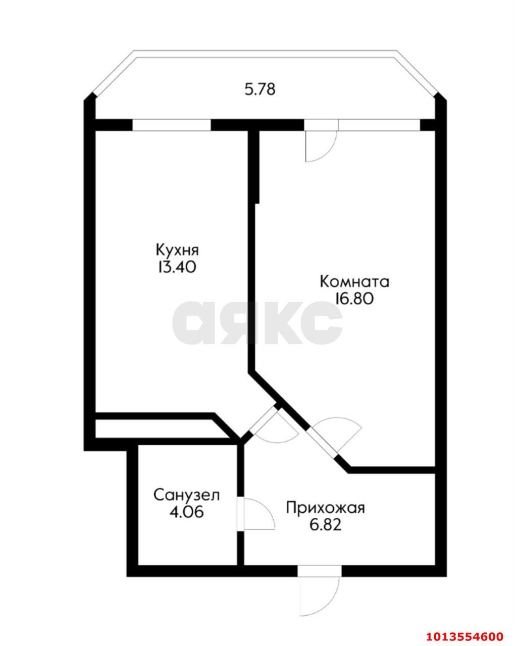 Фото №7: 1-комнатная квартира 47 м² - Краснодар, жилой комплекс Россинский Парк, ул. Командорская, 15/1