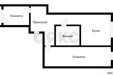 Фото №2: 2-комнатная квартира 53 м² - Краснодар, мкр. Черёмушки, ул. Вишняковой, 1/7