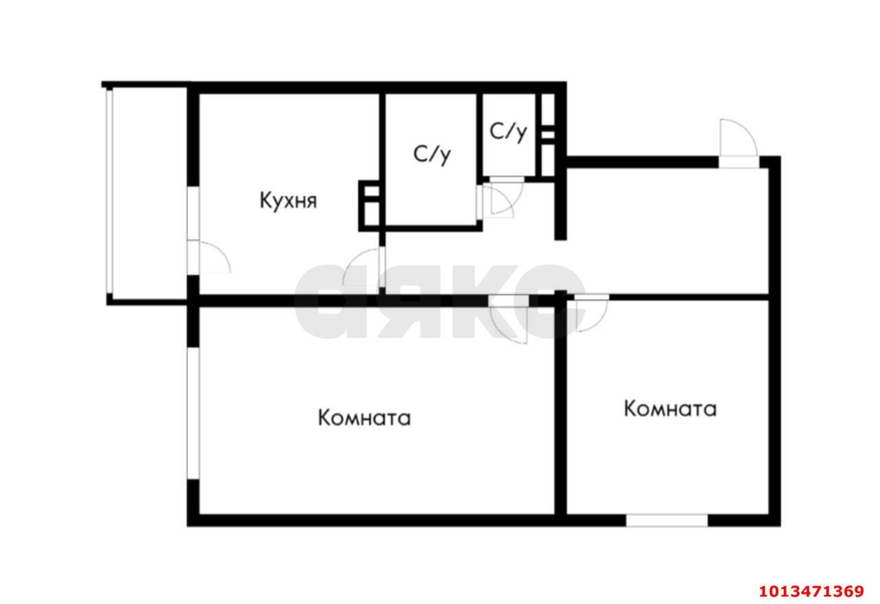 Фото №12: 2-комнатная квартира 56 м² - Краснодар, Восточно-Кругликовский, ул. Генерала Трошева, 35