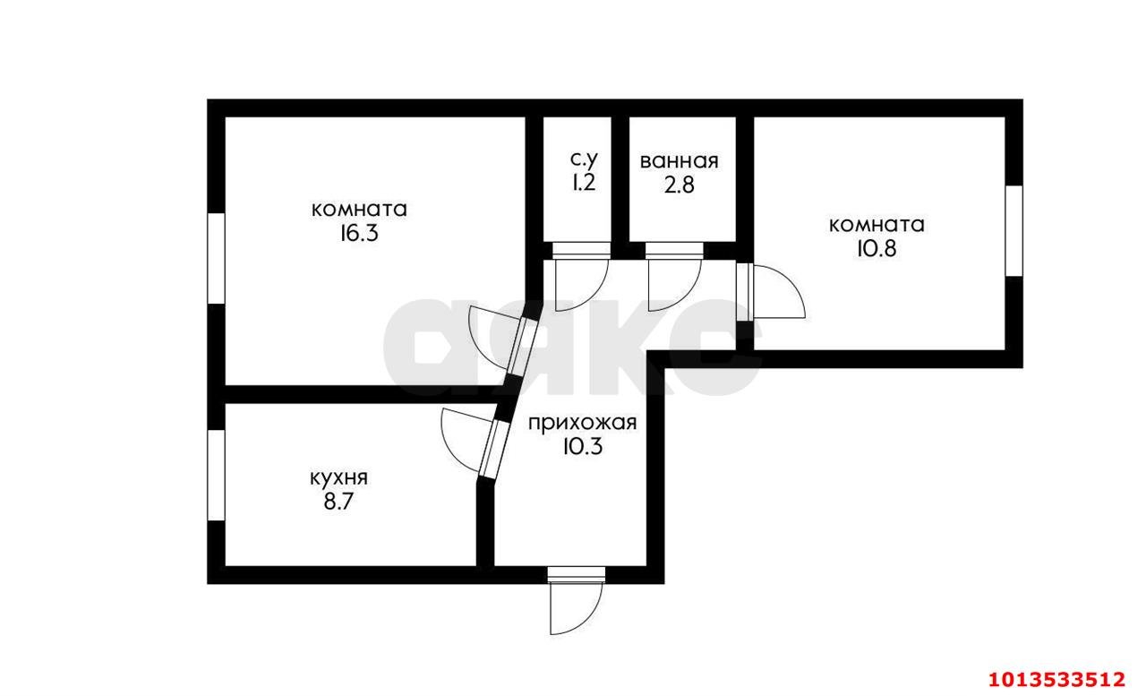 Фото №10: 2-комнатная квартира 50 м² - Энем, ул. Перова, 79