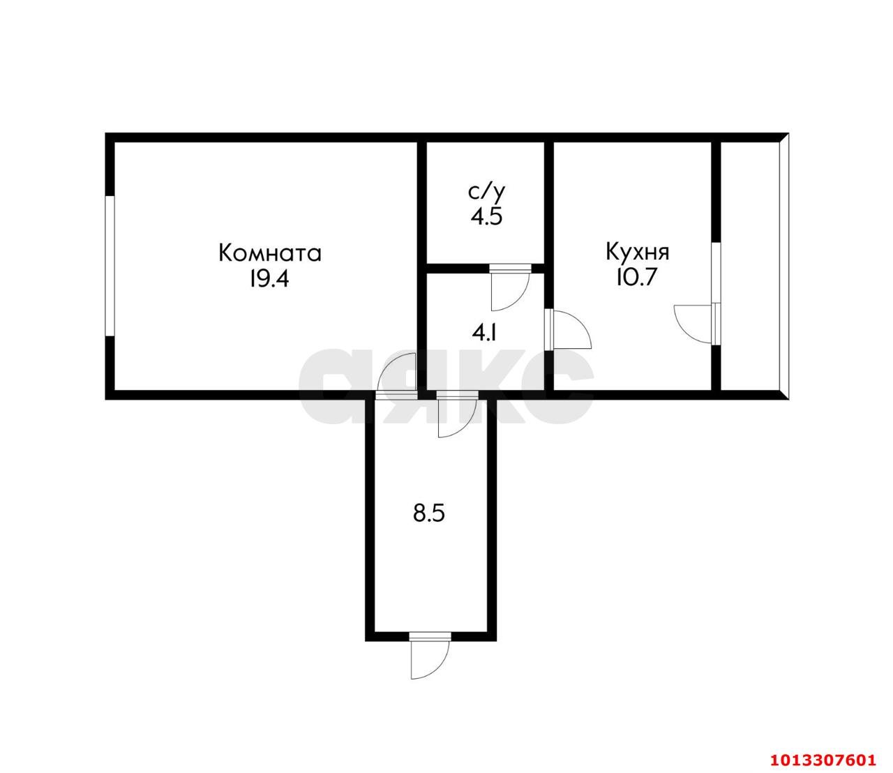 Фото №4: 1-комнатная квартира 51 м² - Краснодар, Репино, пр-д Репина, 42