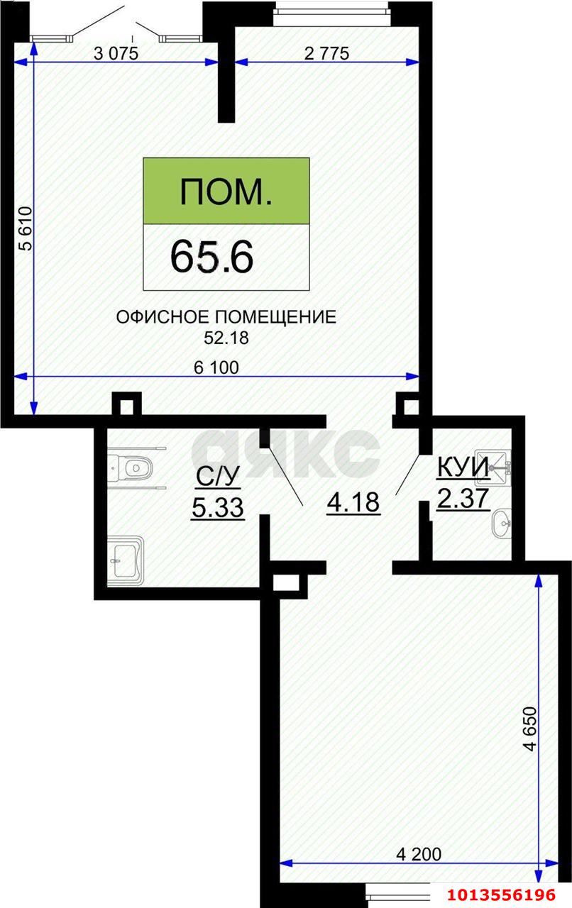 Фото №5: Торговое помещение 66 м² - Краснодар, жилой комплекс Свобода, ул. Домбайская, 55к5