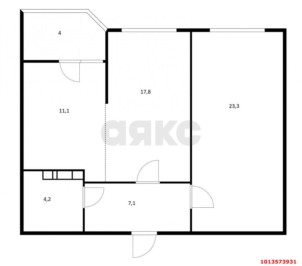 Фото №8: 2-комнатная квартира 67 м² - Краснодар, жилой комплекс Сказка Град, ул. имени В.Н. Мачуги, 166Ак1