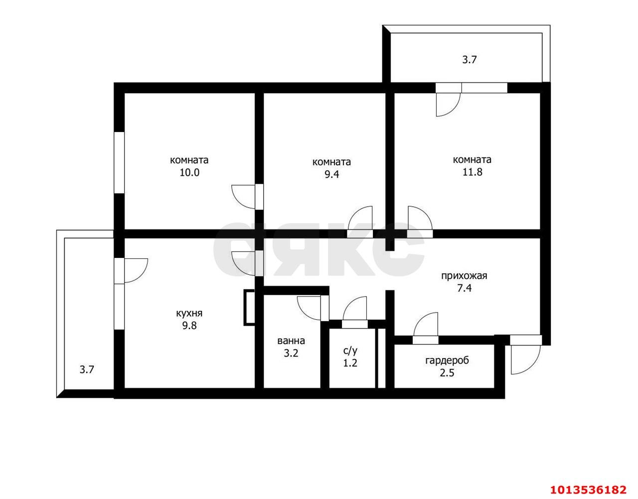 Фото №15: 2-комнатная квартира 67 м² - Краснодар, Восточно-Кругликовский, ул. Героя А.А. Аверкиева, 13