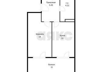 Фото №3: 1-комнатная квартира 43 м² - Краснодар, мкр. жилой комплекс Инсити, ул. Командорская, 5/3