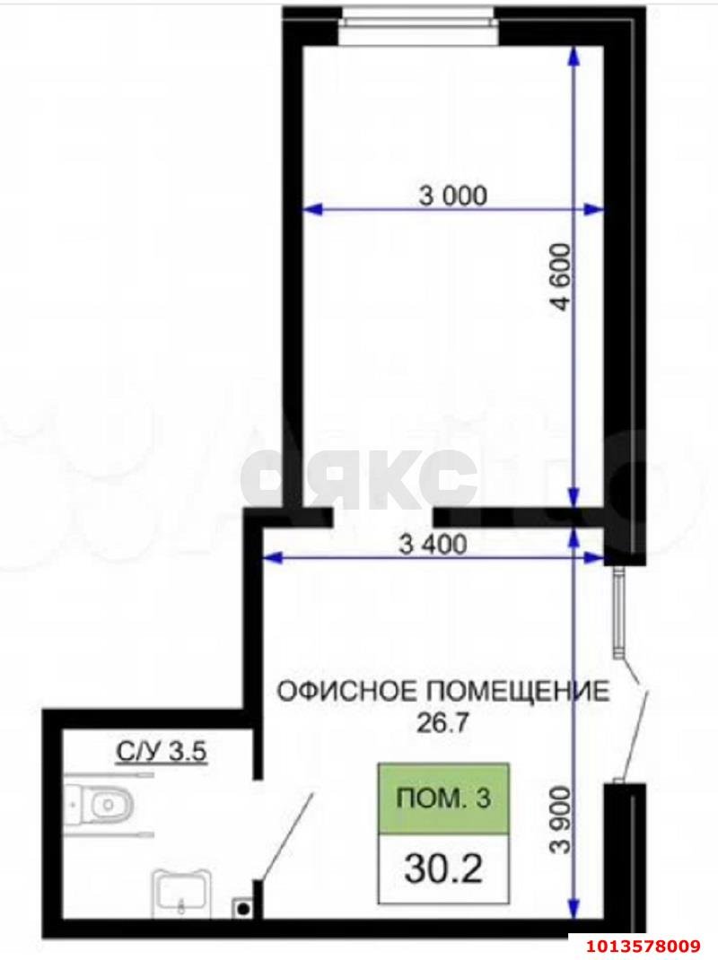 Фото №3: Торговое помещение 31 м² - Краснодар, жилой комплекс Дыхание, 