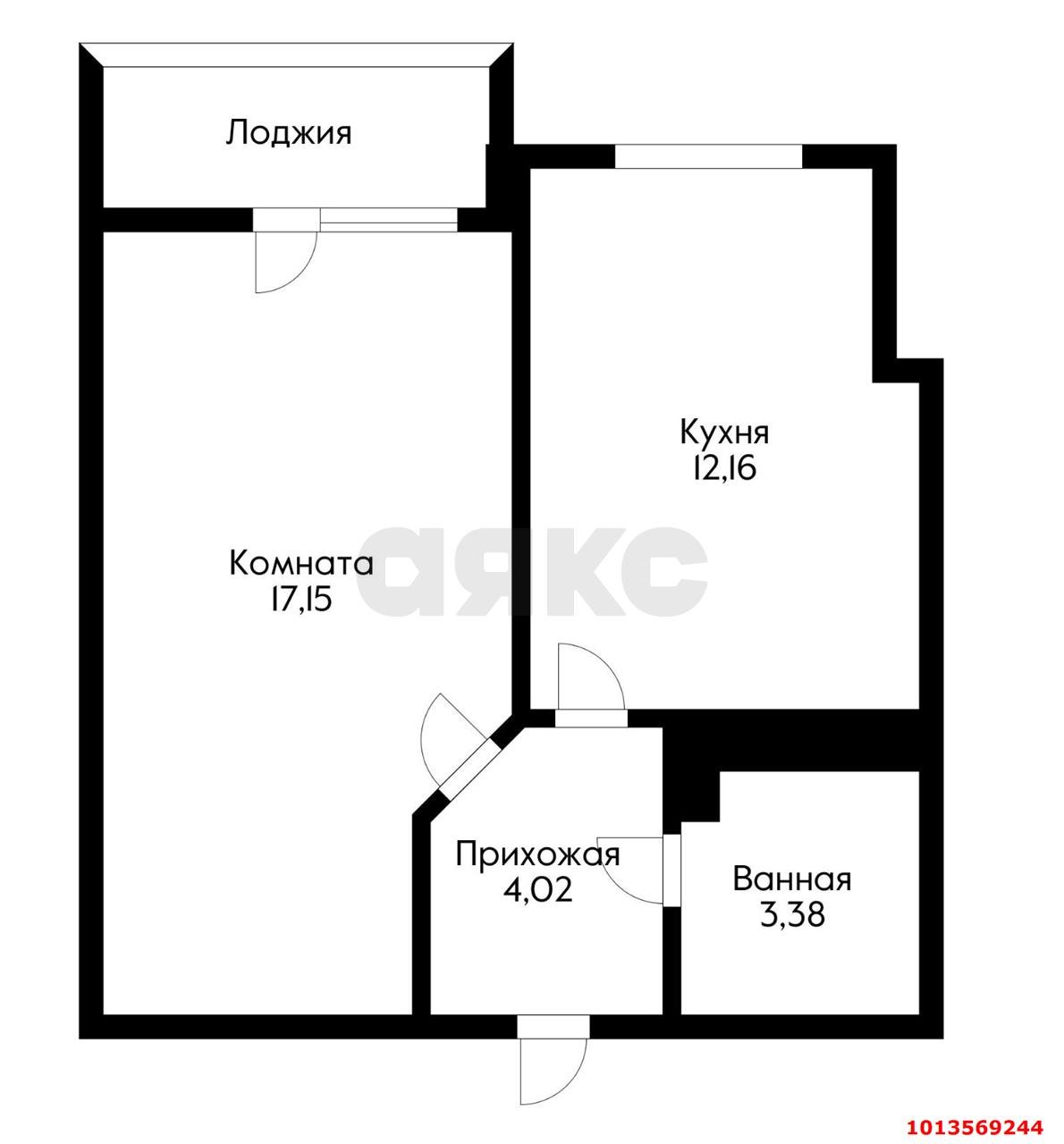 Фото №6: 1-комнатная квартира 38 м² - Краснодар, жилой комплекс Облака, ул. имени Генерала Корнилова, 10к1