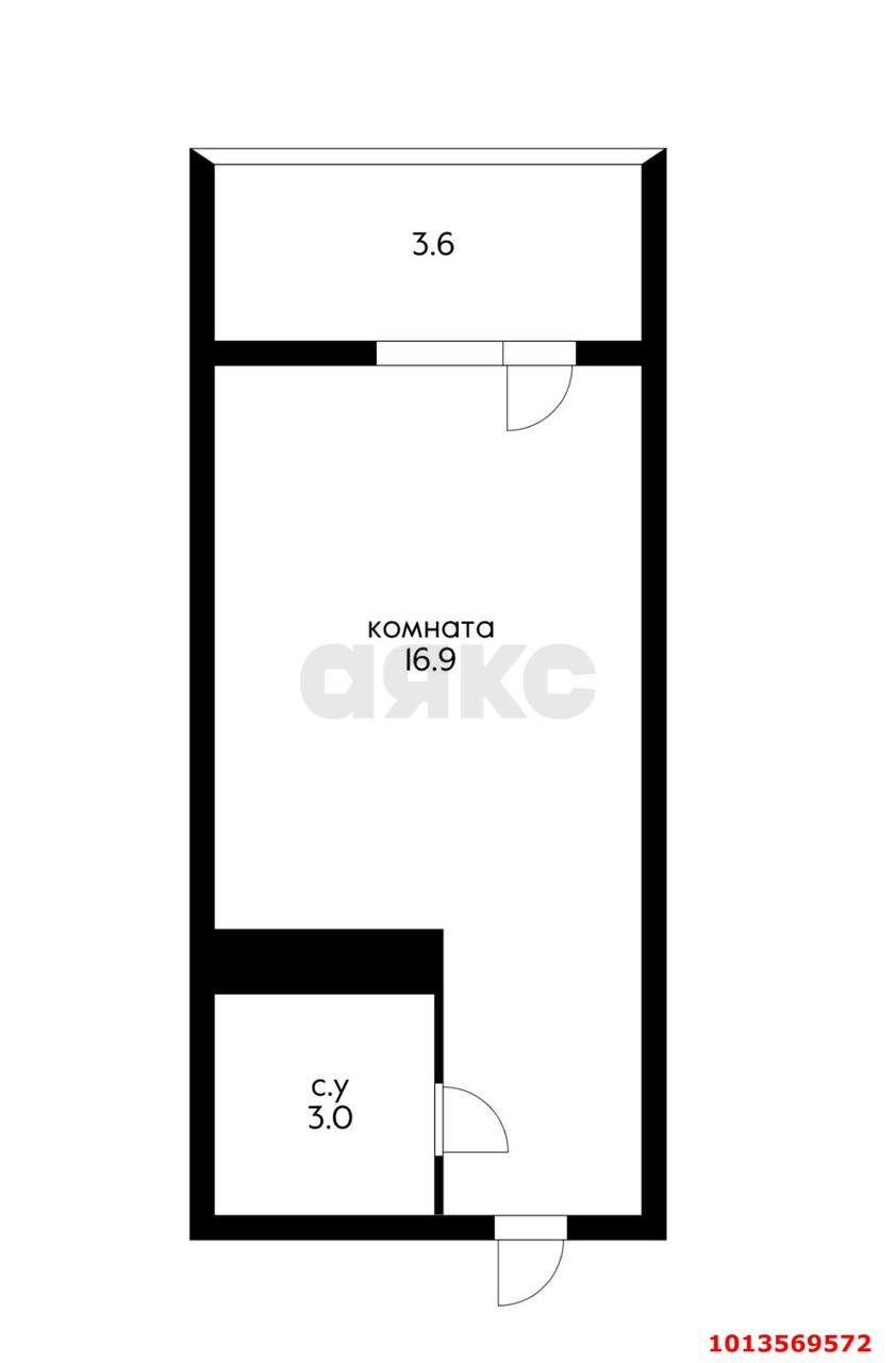 Фото №4: Студия 21 м² - Краснодар, жилой комплекс Радуга, ул. Евгении Жигуленко, 7