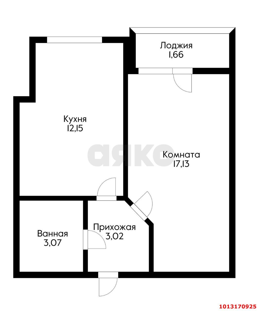 Фото №1: 1-комнатная квартира 39 м² - Краснодар, жилой комплекс Облака, 