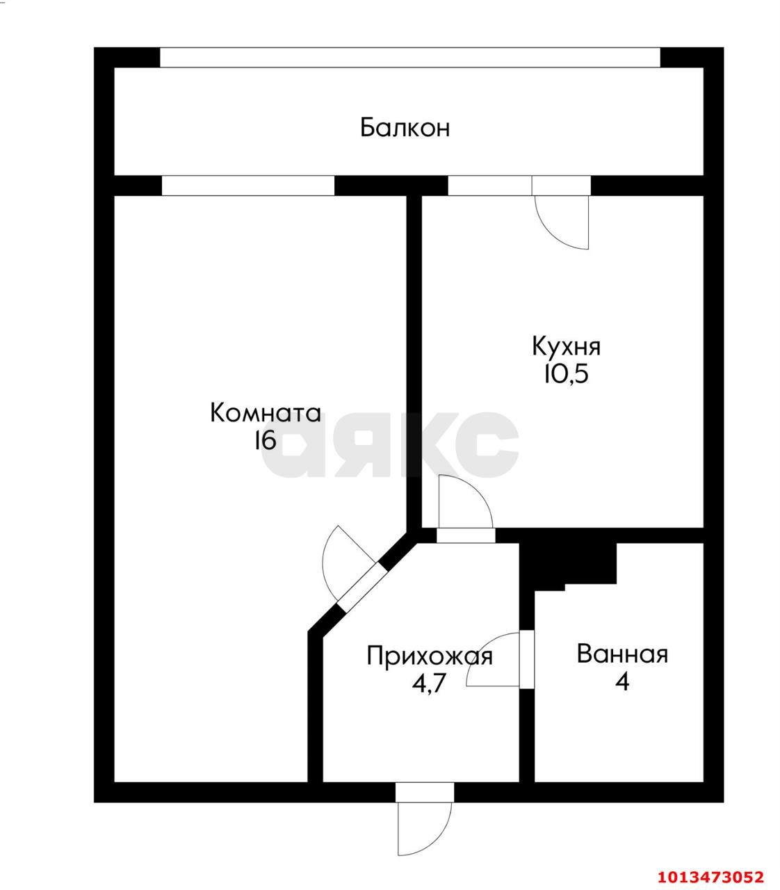 Фото №6: 1-комнатная квартира 38 м² - Краснодар, Достояние, ул. Григория Булгакова, 7