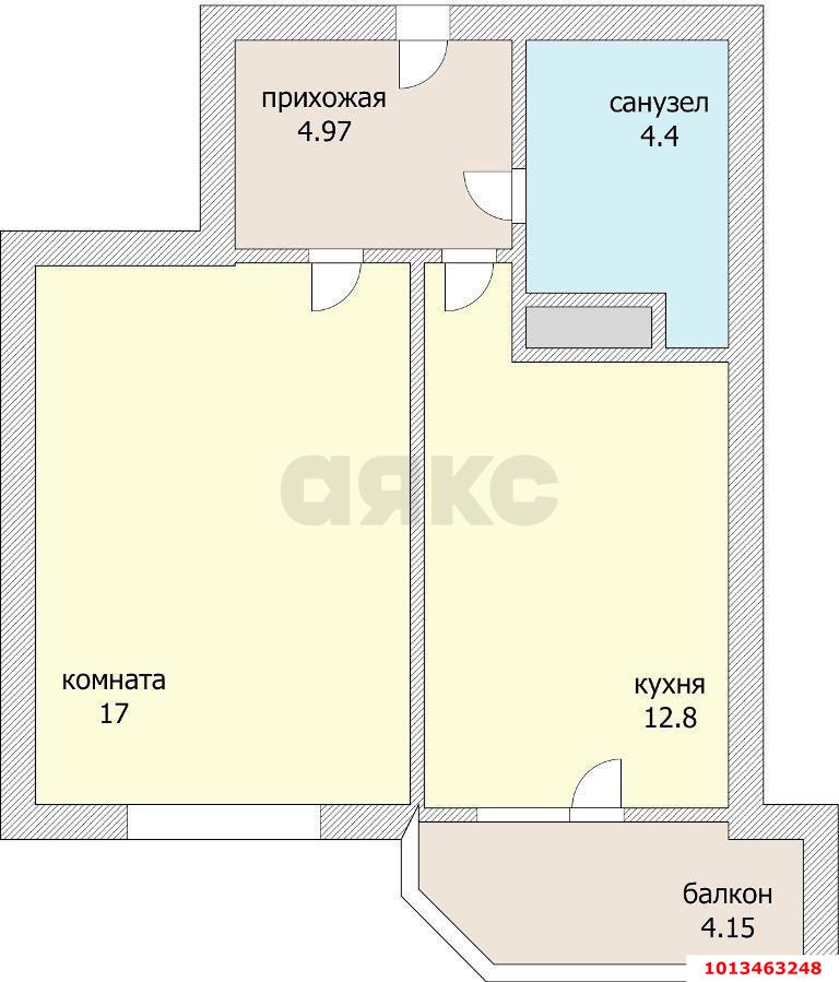 Фото №11: 1-комнатная квартира 41 м² - Краснодар, жилой комплекс На высоте, ул. Каляева, 263/4к1