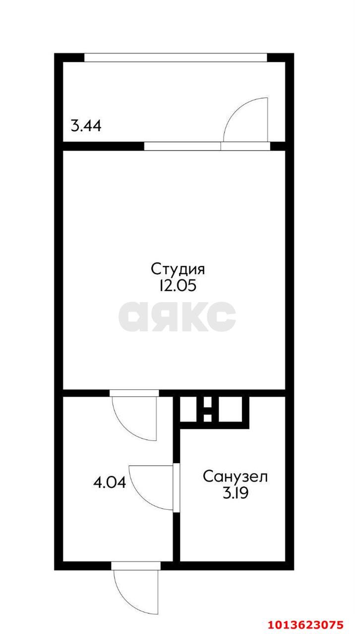 Фото №5: Студия 23 м² - Майкоп, Старый город, ул. Степная, 1