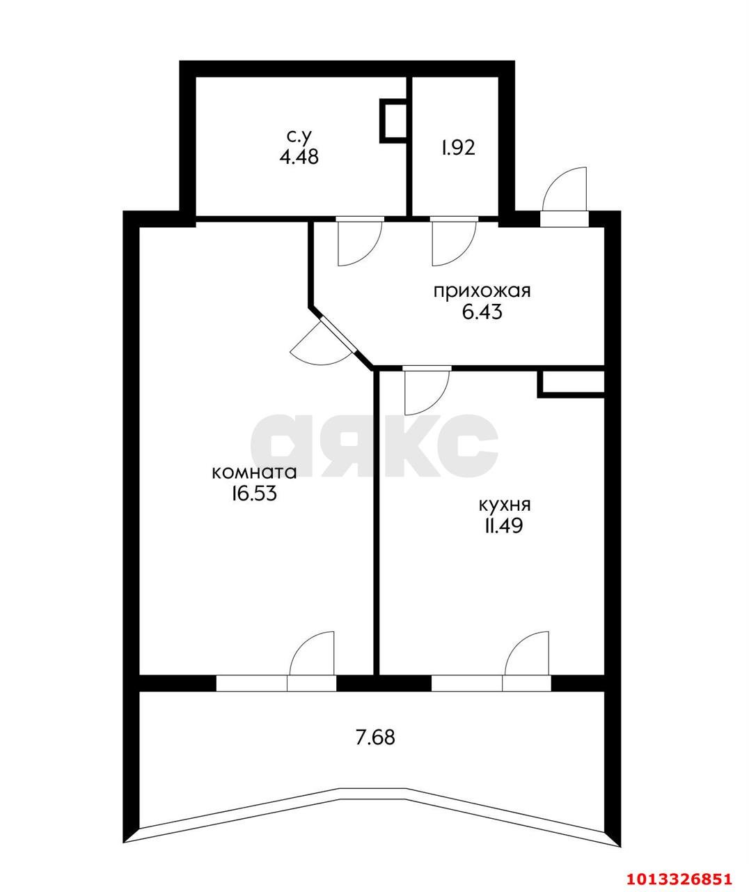 Фото №8: 1-комнатная квартира 48 м² - Краснодар, Достояние, ул. Григория Булгакова, 7