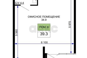 Фото №2: Торговое помещение 40 м² - Краснодар, мкр. жилой комплекс Дыхание, 