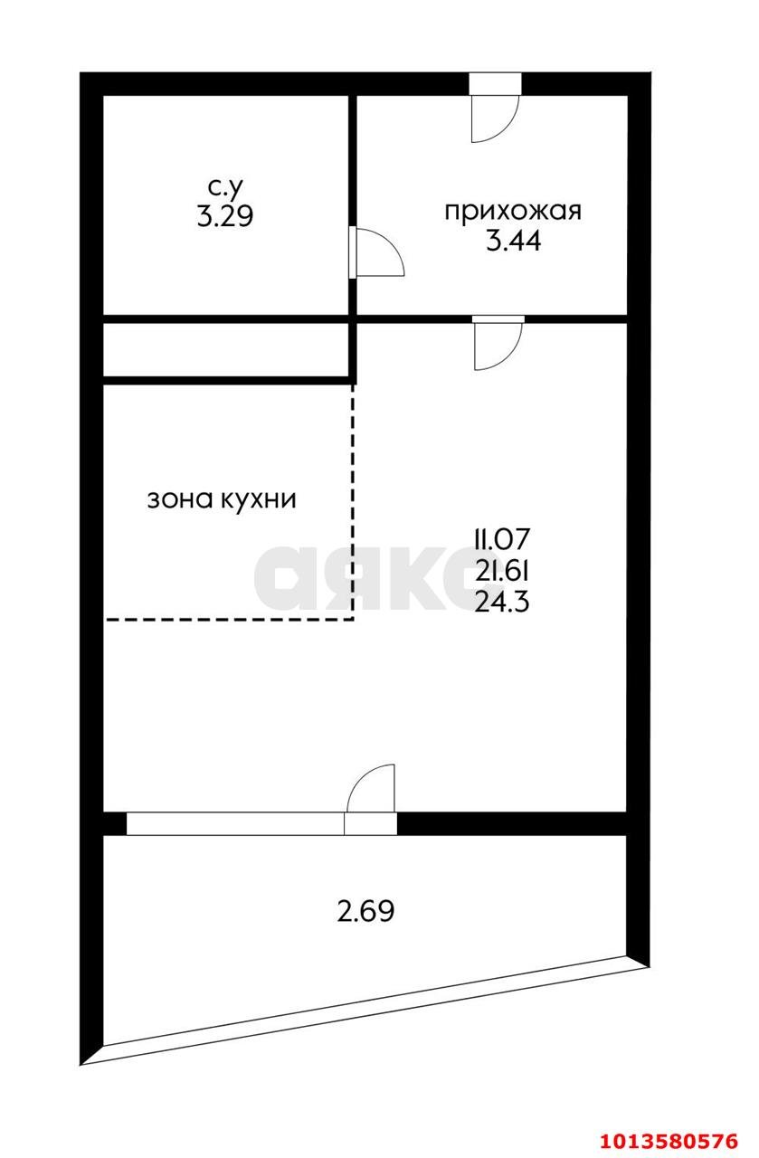 Фото №13: Студия 22 м² - Ольгинка, 3-й, 21