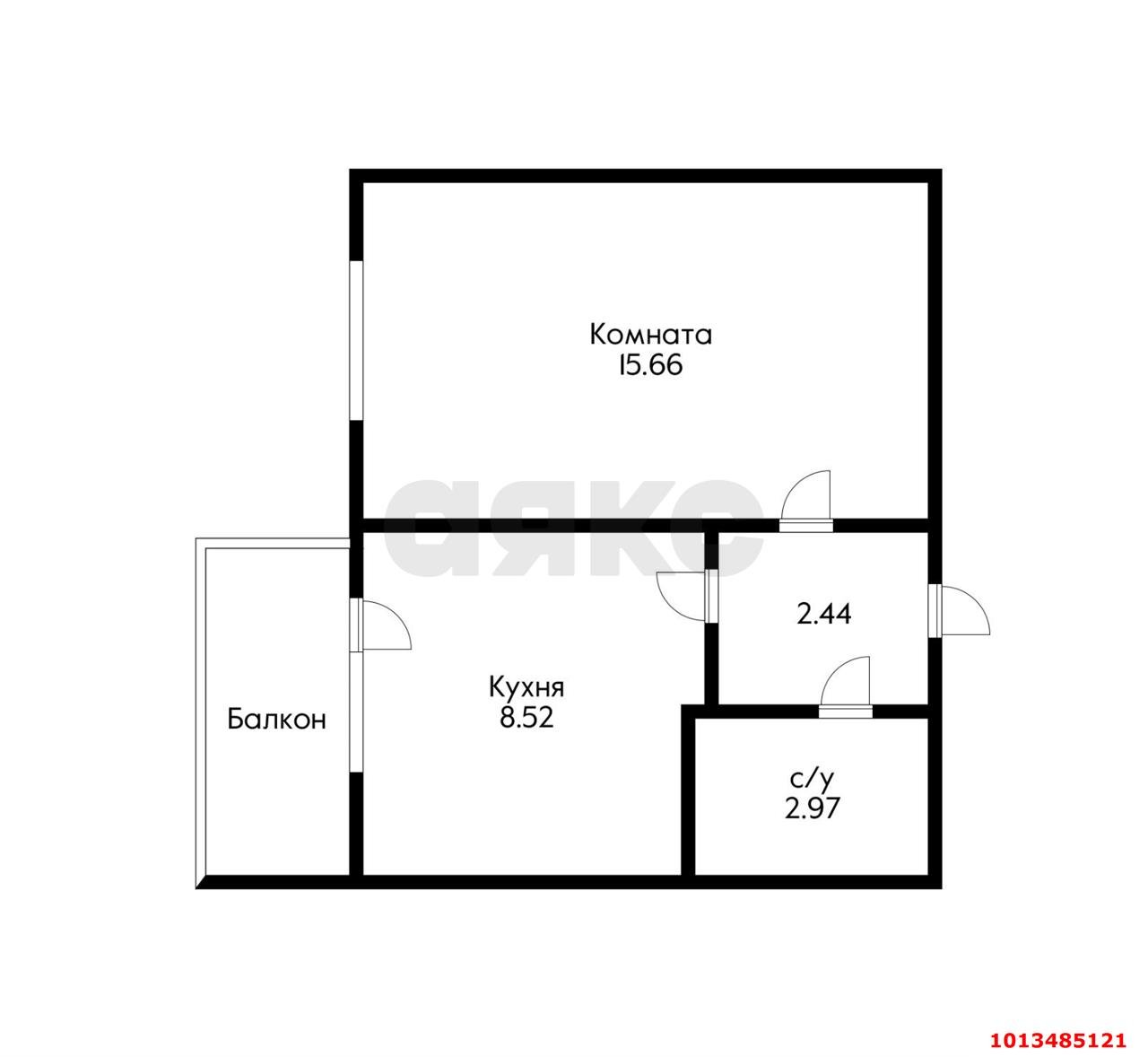 Фото №13: 1-комнатная квартира 34 м² - Краснодар, Юбилейный, ул. Рождественская набережная, 15