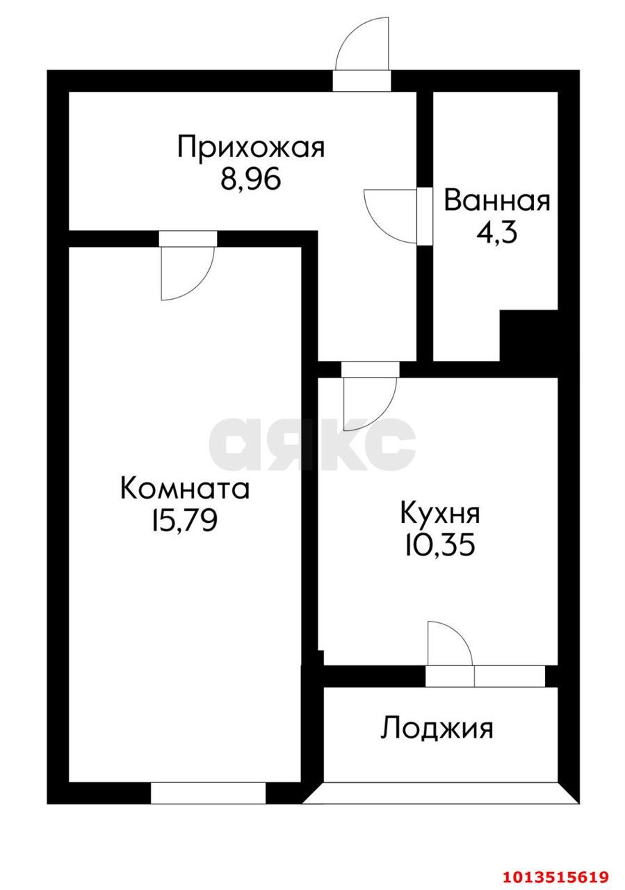 Фото №7: 1-комнатная квартира 41 м² - Краснодар, имени Петра Метальникова, ул. Цезаря Куникова, 24к2