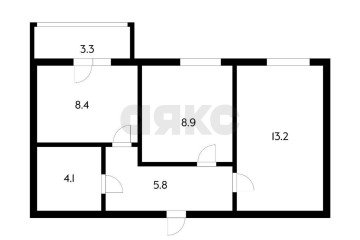 Фото №2: 2-комнатная квартира 38 м² - Новая Адыгея, мкр. жилой комплекс Дарград, ул. Тургеневское шоссе, 33/3к15