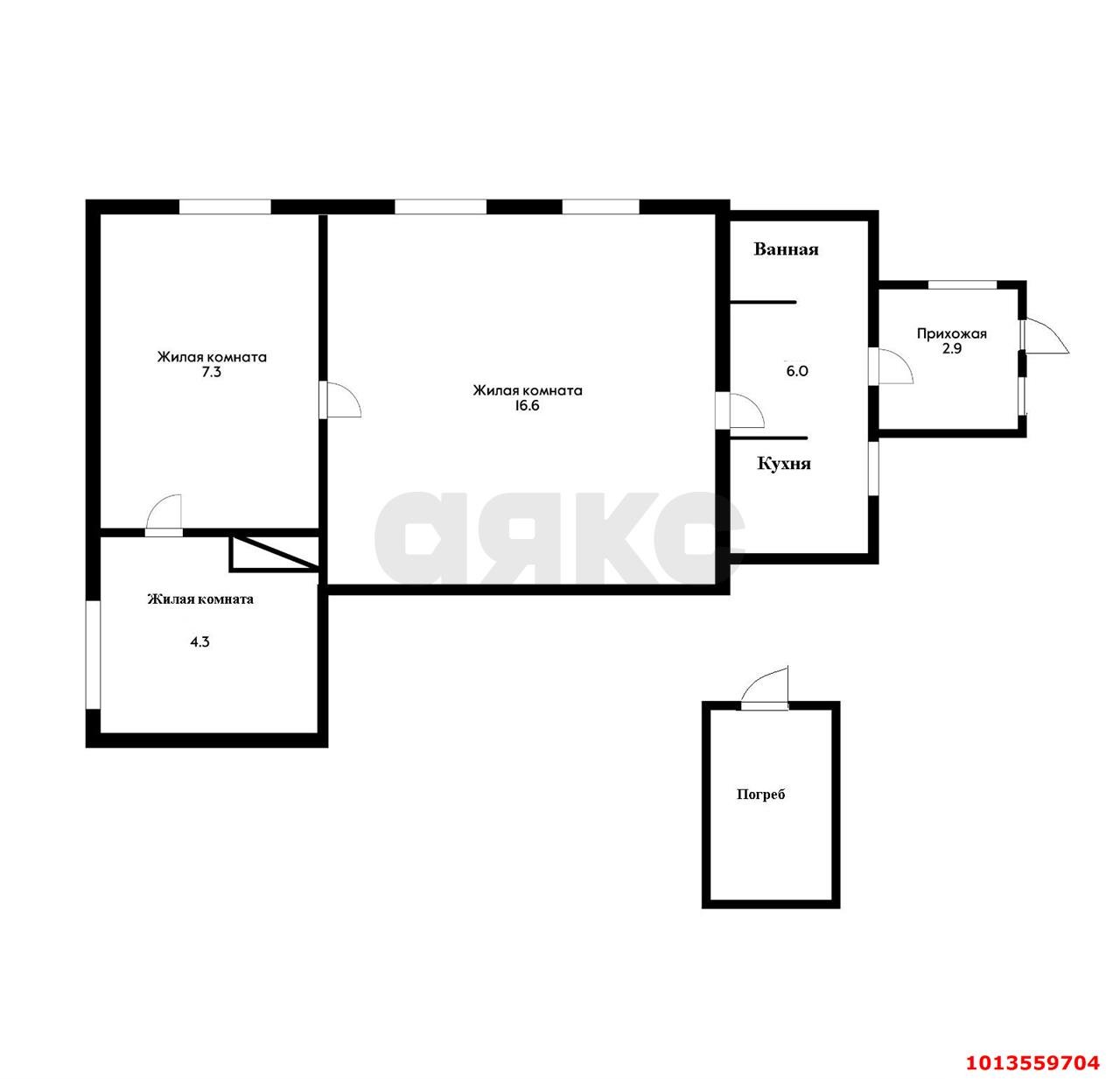 Фото №15: 3-комнатная квартира 40 м² - Краснодар, Центральный, ул. Фрунзе, 82