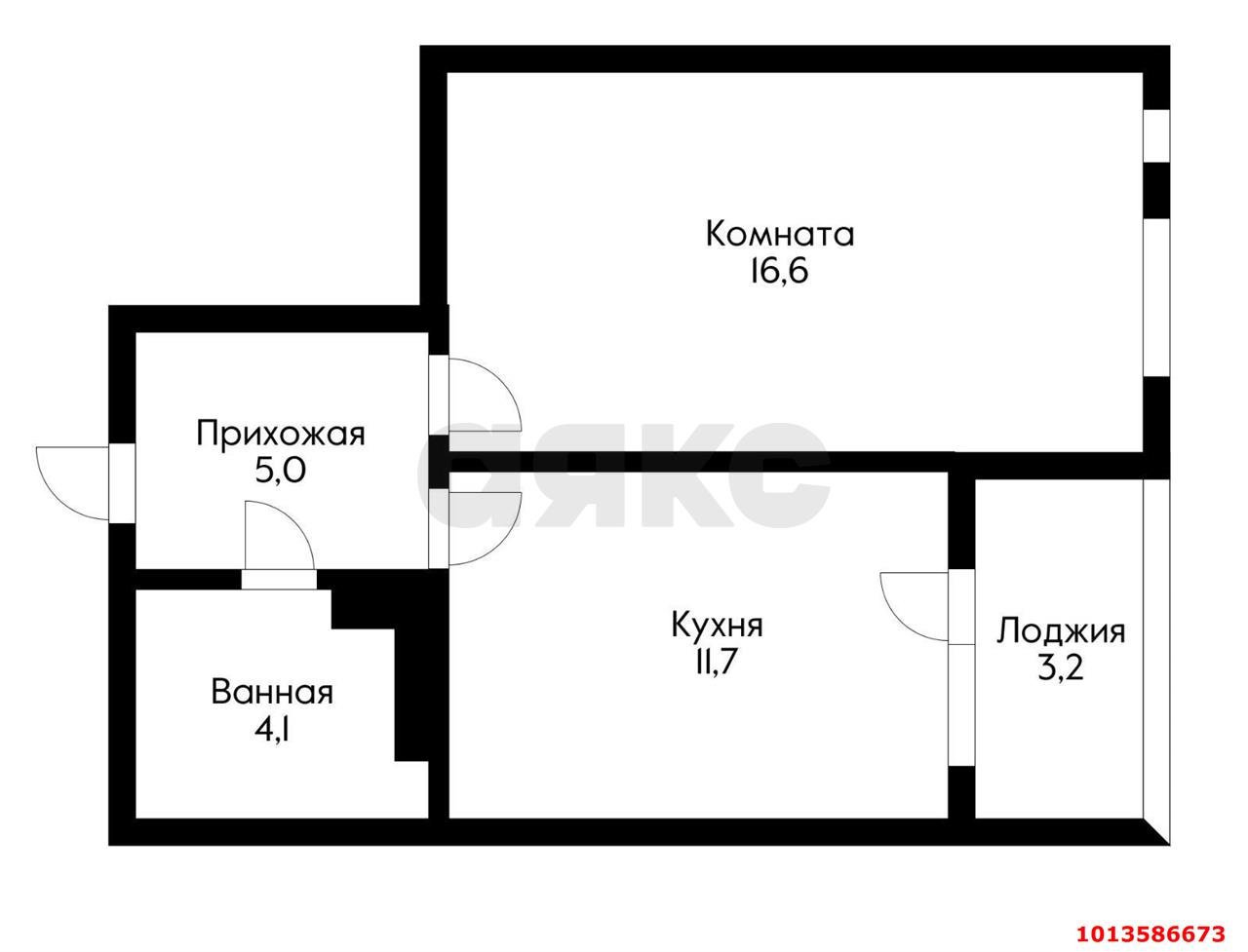 Фото №7: 1-комнатная квартира 41 м² - Краснодар, Гидростроителей, ул. Снесарева, 10к2