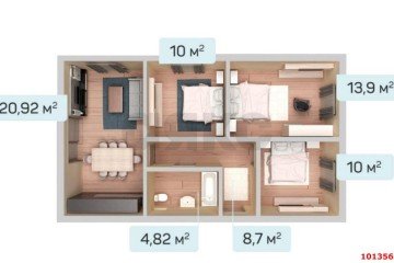 Фото №2: Дом 71 м² - Южный, п. коттеджный  Южная столица, пр-д Майкопский, 14