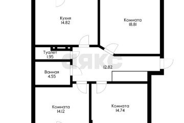 Фото №4: 3-комнатная квартира 85 м² - Краснодар, мкр. Светлоград, ул. Красных Партизан, 1/4к3