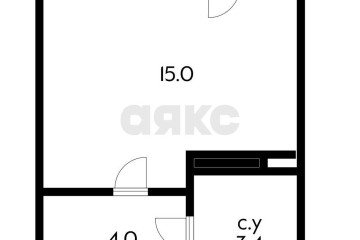 Фото №1: Студия 22 м² - Краснодар, мкр. жилой комплекс Дыхание, ул. Лётчика Позднякова, 2