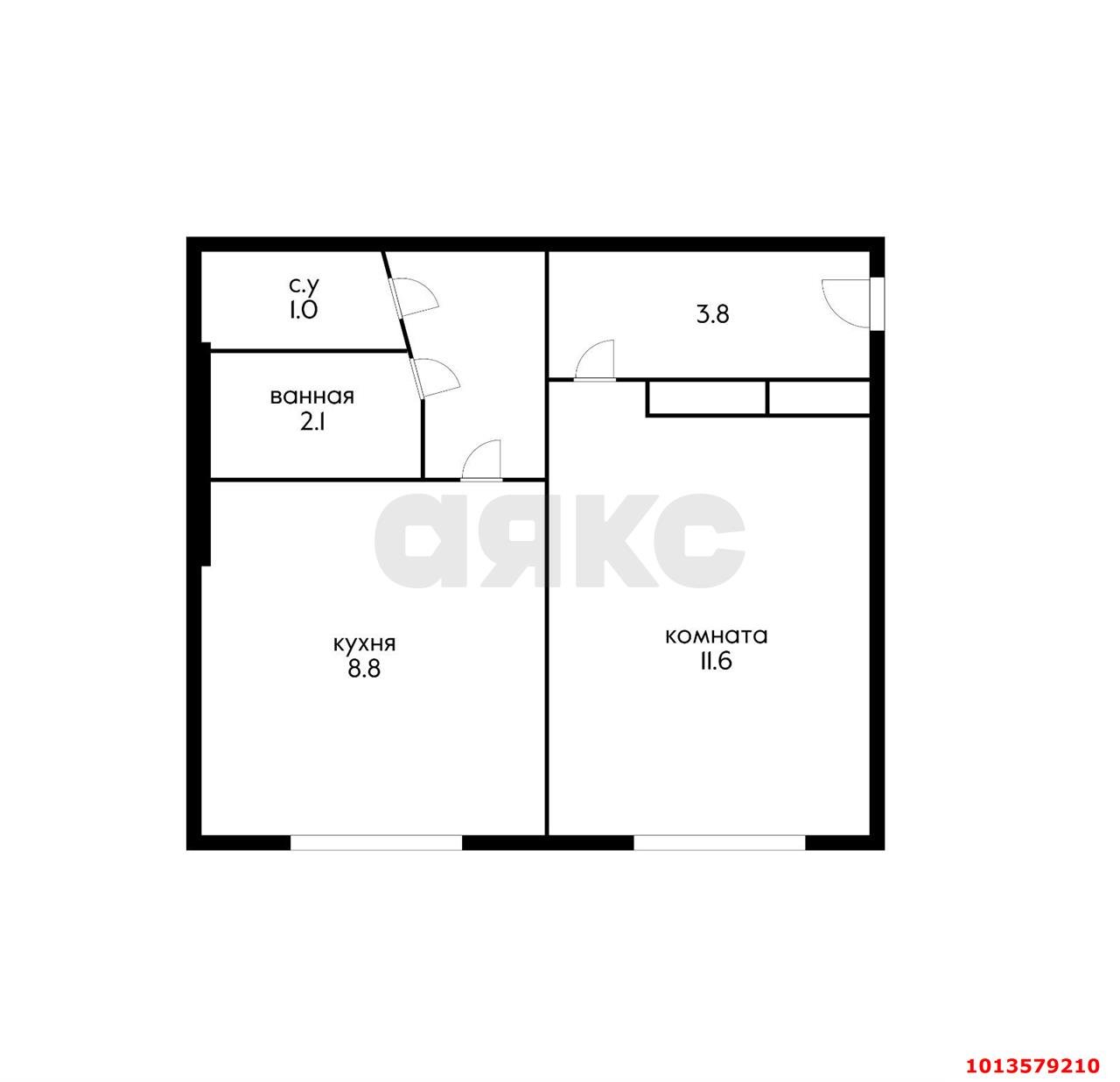 Фото №18: 1-комнатная квартира 30 м² - Краснодар, Авиагородок, ул. Авиагородок, 30