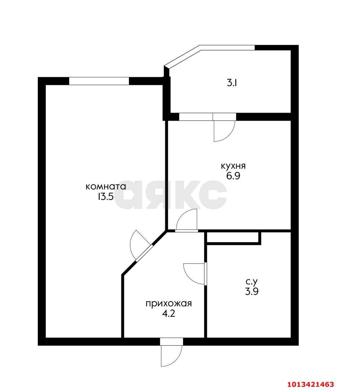 Фото №1: 1-комнатная квартира 30 м² - Краснодар, Достояние, ул. Конгрессная, 33