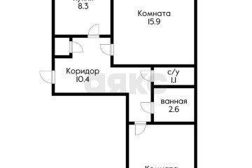 Фото №3: 2-комнатная квартира 51 м² - Энем, ул. Перова, 79