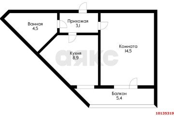 Фото №1: 1-комнатная квартира 36 м² - Краснодар, мкр. жилой комплекс Красивый, пер. Топольковый, 13