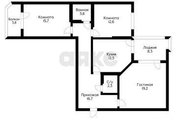 Фото №1: 3-комнатная квартира 82 м² - Краснодар, мкр. Панорама, ул. Восточно-Кругликовская, 22/3