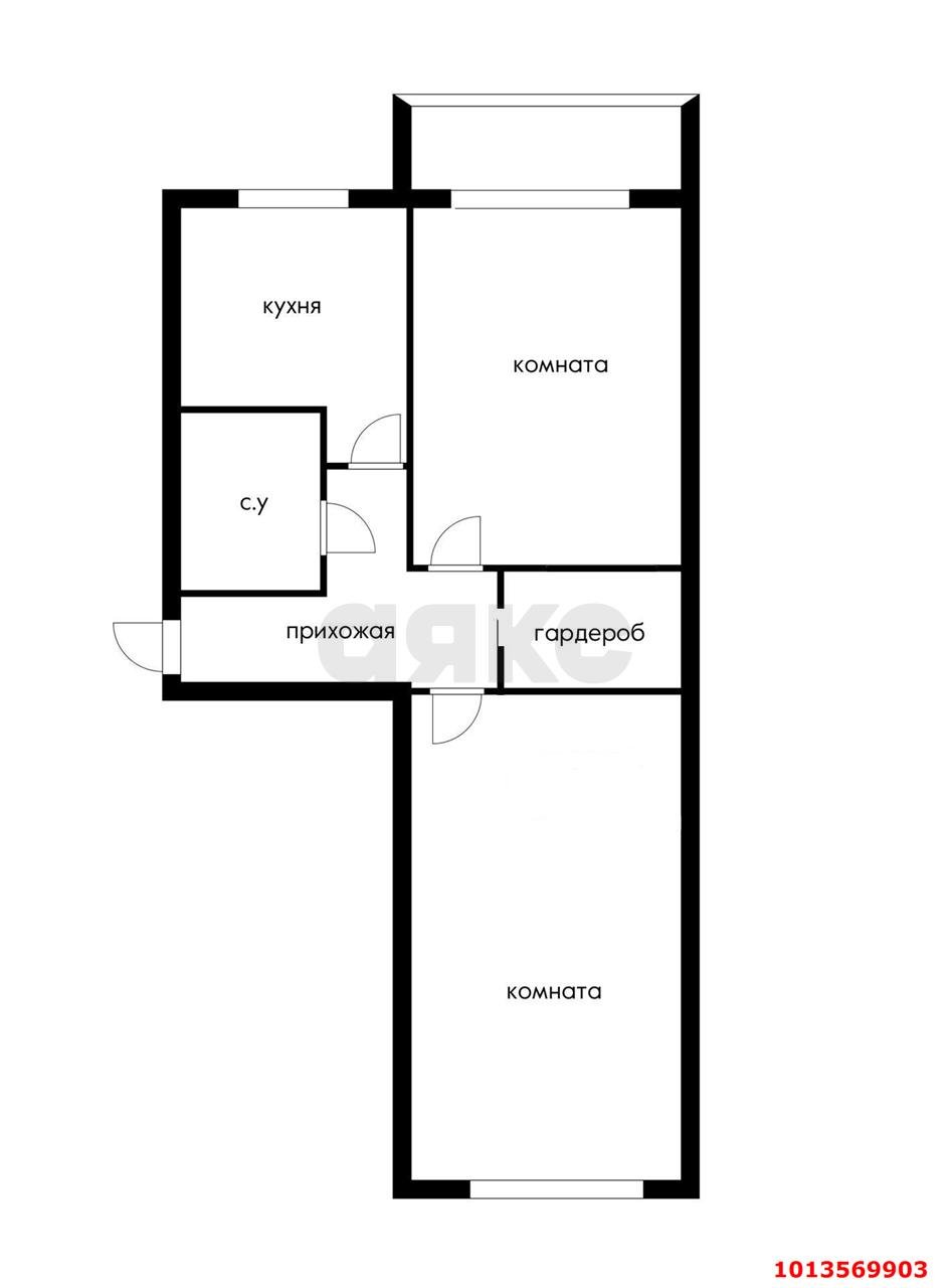 Фото №10: 2-комнатная квартира 48 м² - Краснодар, Фестивальный, ул. Герцена, 182