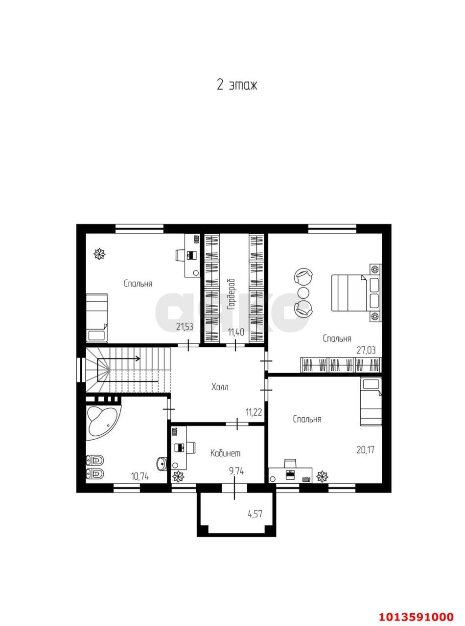 Фото №16: Дом 273 м² + 6 сот. - Краснодар, коттеджный  Близкий, ул. Фёдора Русанова, 31