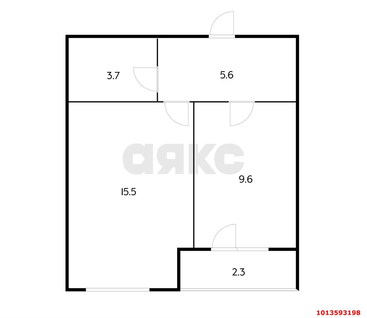 Фото №14: 1-комнатная квартира 38 м² - Краснодар, Калинино, ул. Корчагинцев, 10