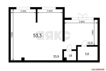 Фото №4: Торговое помещение 54 м² - Краснодар, мкр. жилой комплекс Ракурс, ул. имени Героя Ростовского, 8к7