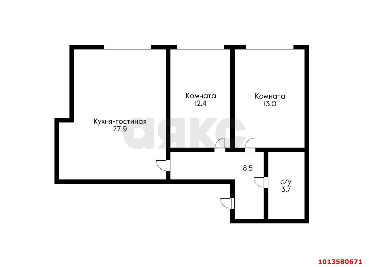 Фото №15: 2-комнатная квартира 65 м² - Новая Адыгея, жилой комплекс Мега-Победа 2, ул. Песочная, 1к3