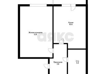 Фото №2: 1-комнатная квартира 29 м² - Новая Адыгея, мкр. жилой комплекс Дарград, ул. Тургеневское шоссе, 33/3к20