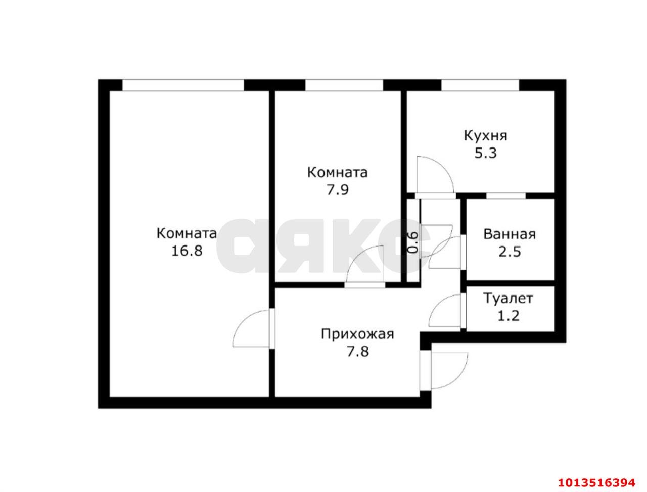 Фото №14: 2-комнатная квартира 42 м² - Яблоновский, ул. Гагарина, 111