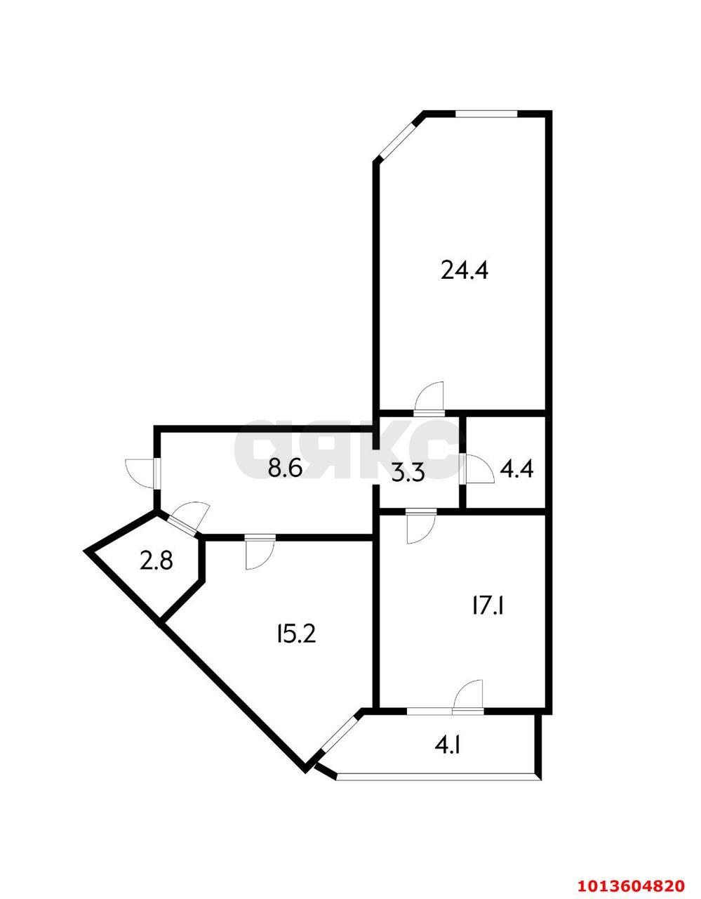 Фото №2: 2-комнатная квартира 80 м² - Краснодар, жилой комплекс Аврора, ул. Гаражная, 67