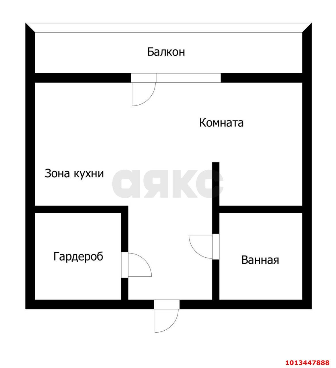 Фото №10: 1-комнатная квартира 44 м² - Краснодар, Юбилейный, пр-кт Чекистов, 39