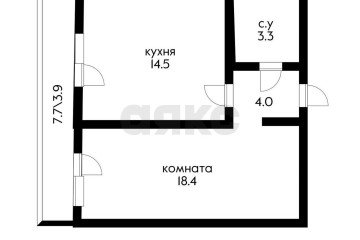 Фото №3: 1-комнатная квартира 40 м² - Краснодар, мкр. жилой комплекс Радуга, ул. Евгении Жигуленко, 7