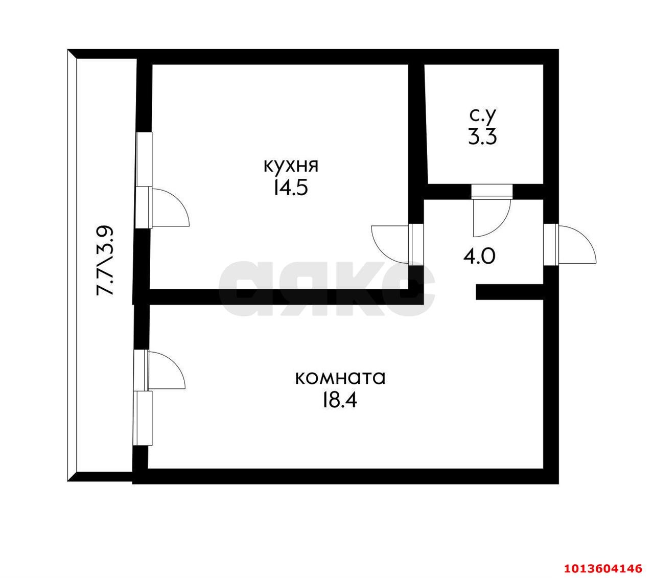 Фото №3: 1-комнатная квартира 40 м² - Краснодар, жилой комплекс Радуга, ул. Евгении Жигуленко, 7