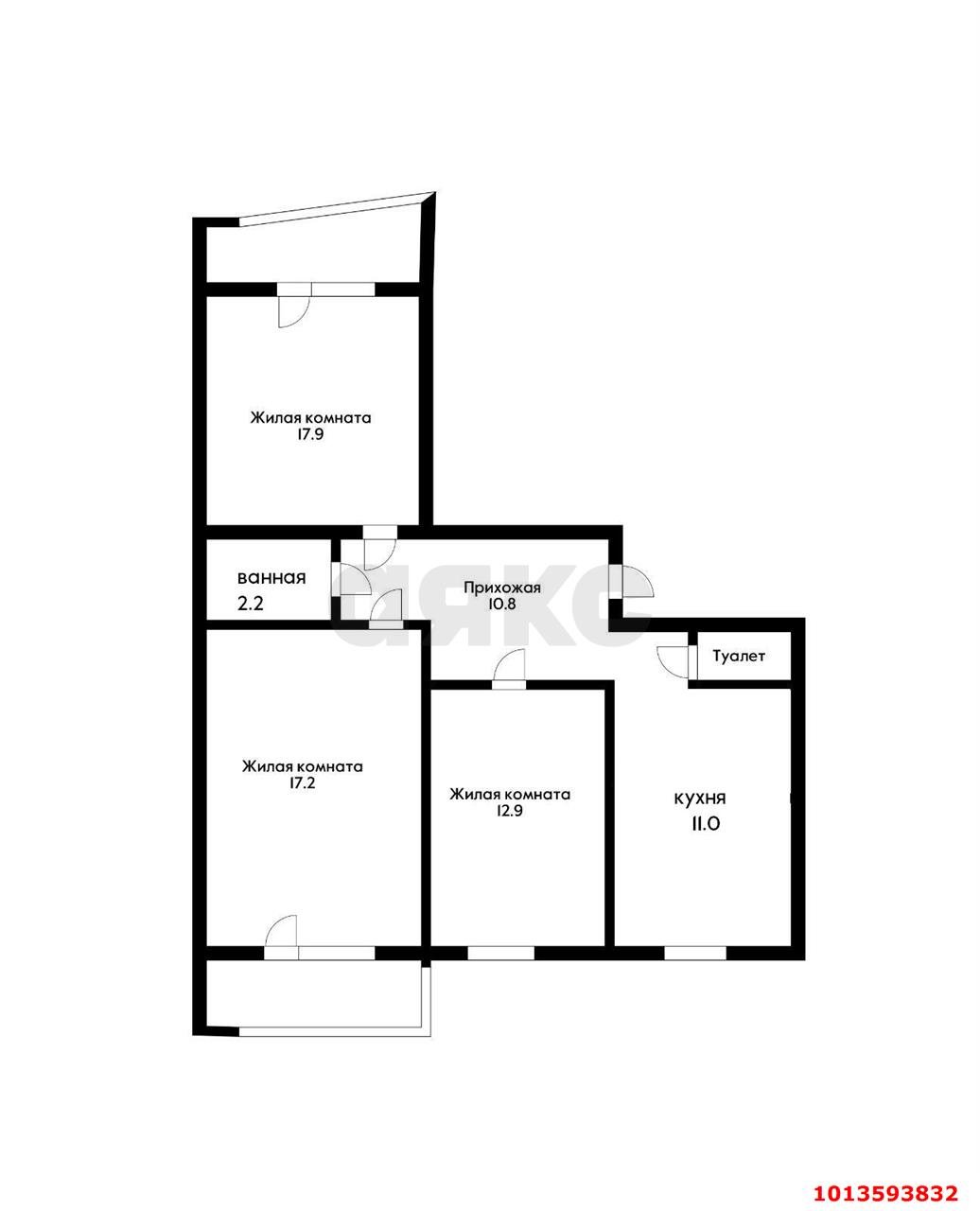 Фото №16: 3-комнатная квартира 80 м² - Краснодар, Комсомольский, ул. Сормовская, 201