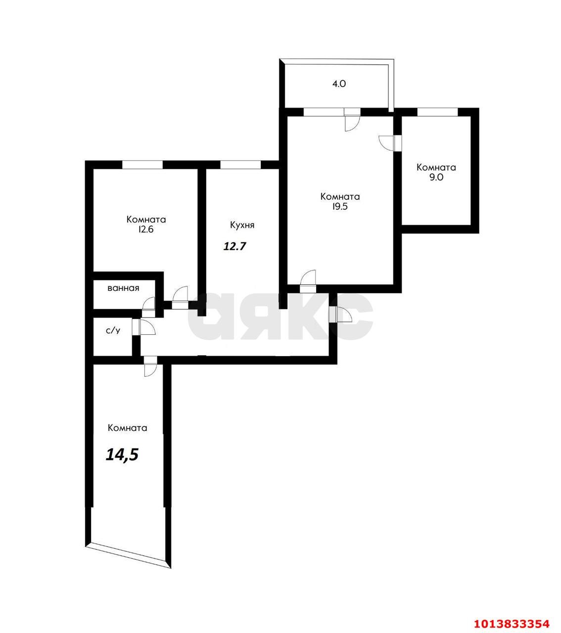 Фото №18: 3-комнатная квартира 75&nbsp;м², 7/10&nbsp;эт. - Краснодар, Западный внутригородской округ, мкр. Юбилейный, ул. 70-летия Октября, 24