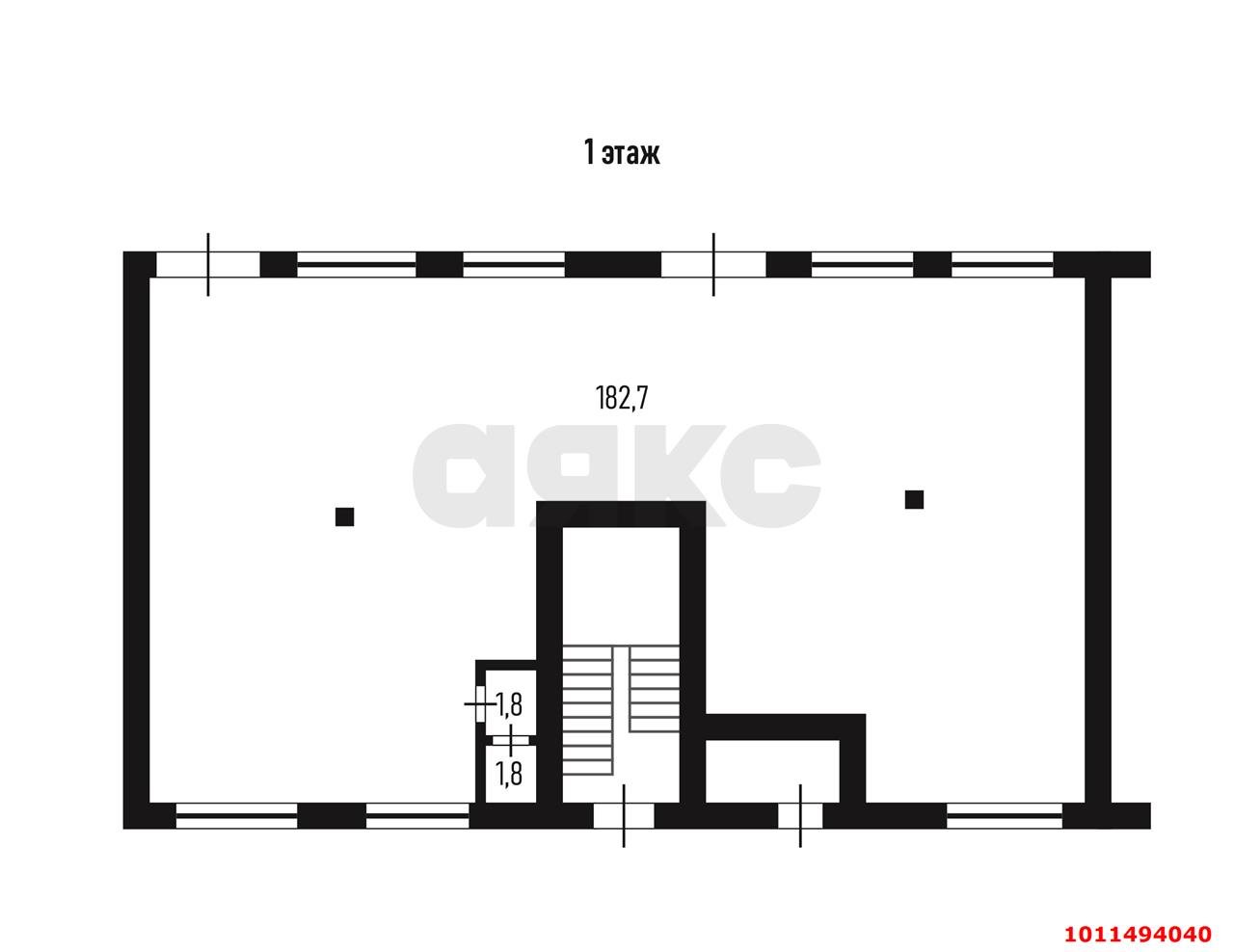 Фото №1: Торговое помещение 186&nbsp;м², 1/5&nbsp;эт. - Яблоновский, ул. Гагарина, 144/1к2