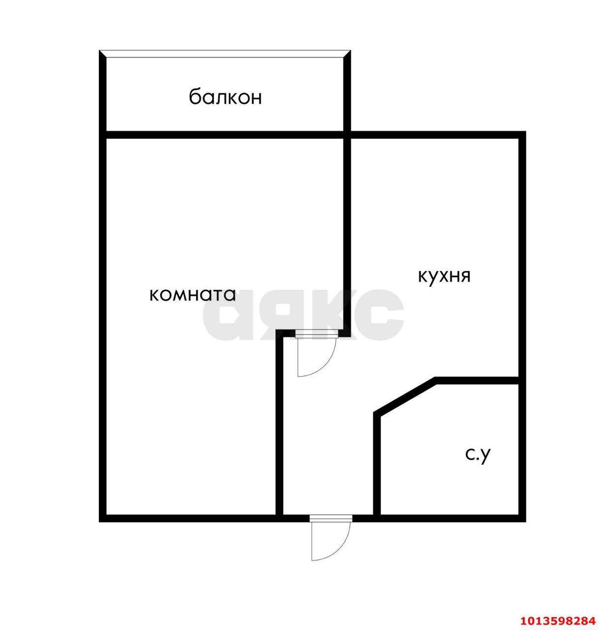 Фото №6: 1-комнатная квартира 37 м² - Яблоновский, ул. Андрухаева, 43