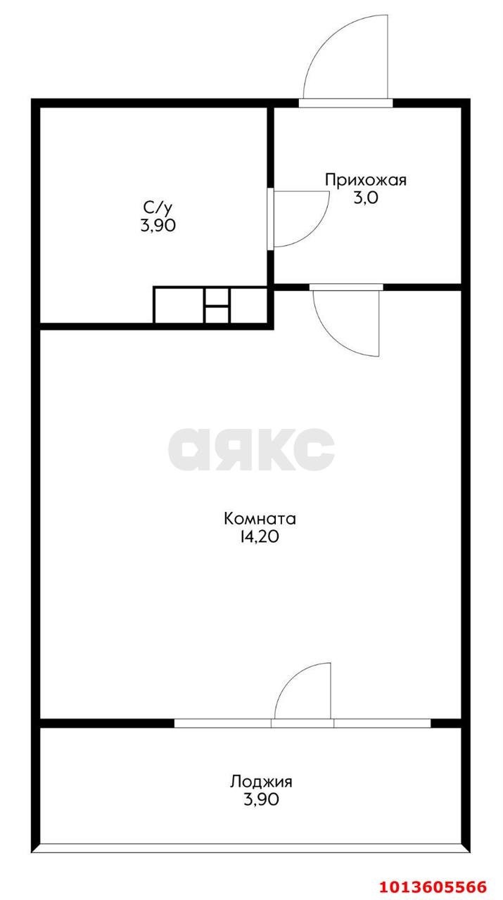 Фото №12: Студия 25 м² - Краснодар, Парк Победы, ул. Героя Пешкова, 14к4