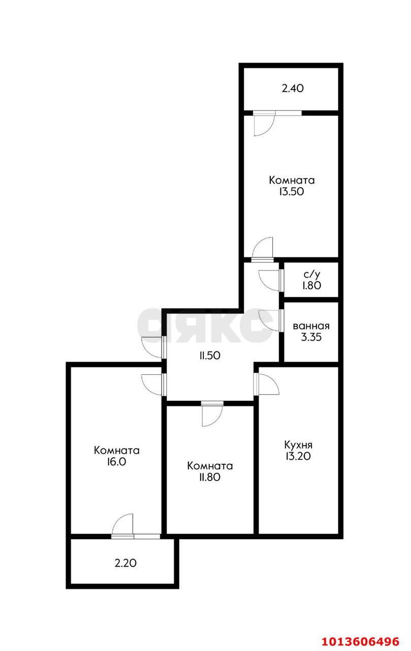 Фото №9: 3-комнатная квартира 70 м² - Краснодар, имени Демьяна Бедного, ул. Степная, 1/1